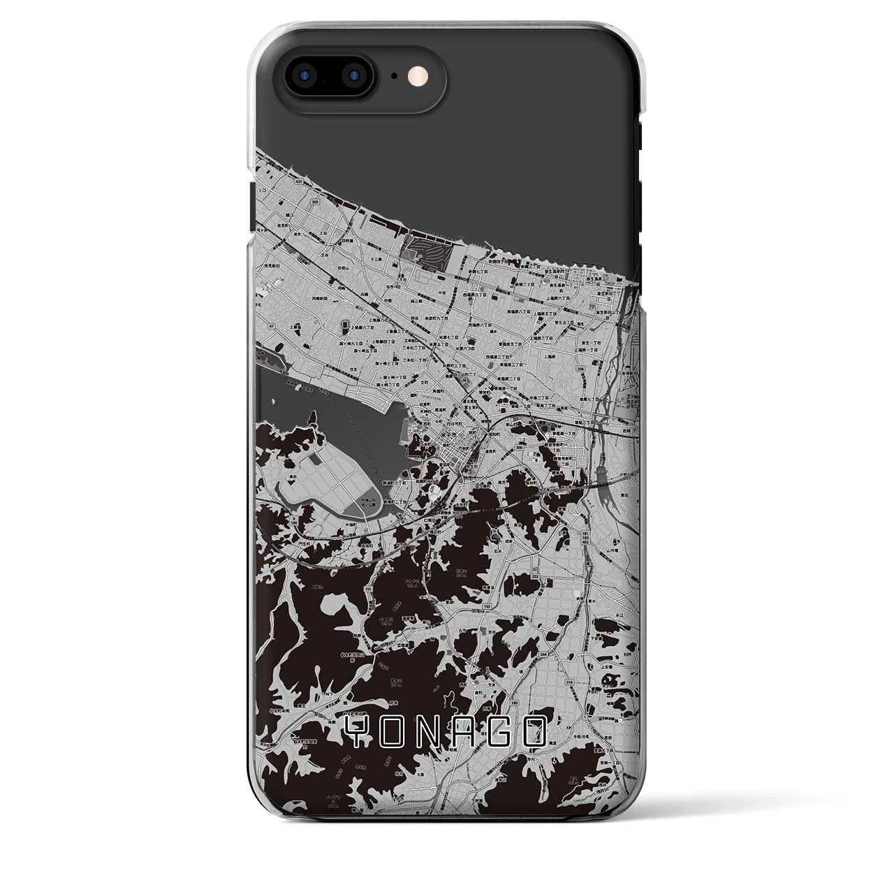 【米子（鳥取県）】地図柄iPhoneケース（クリアタイプ）