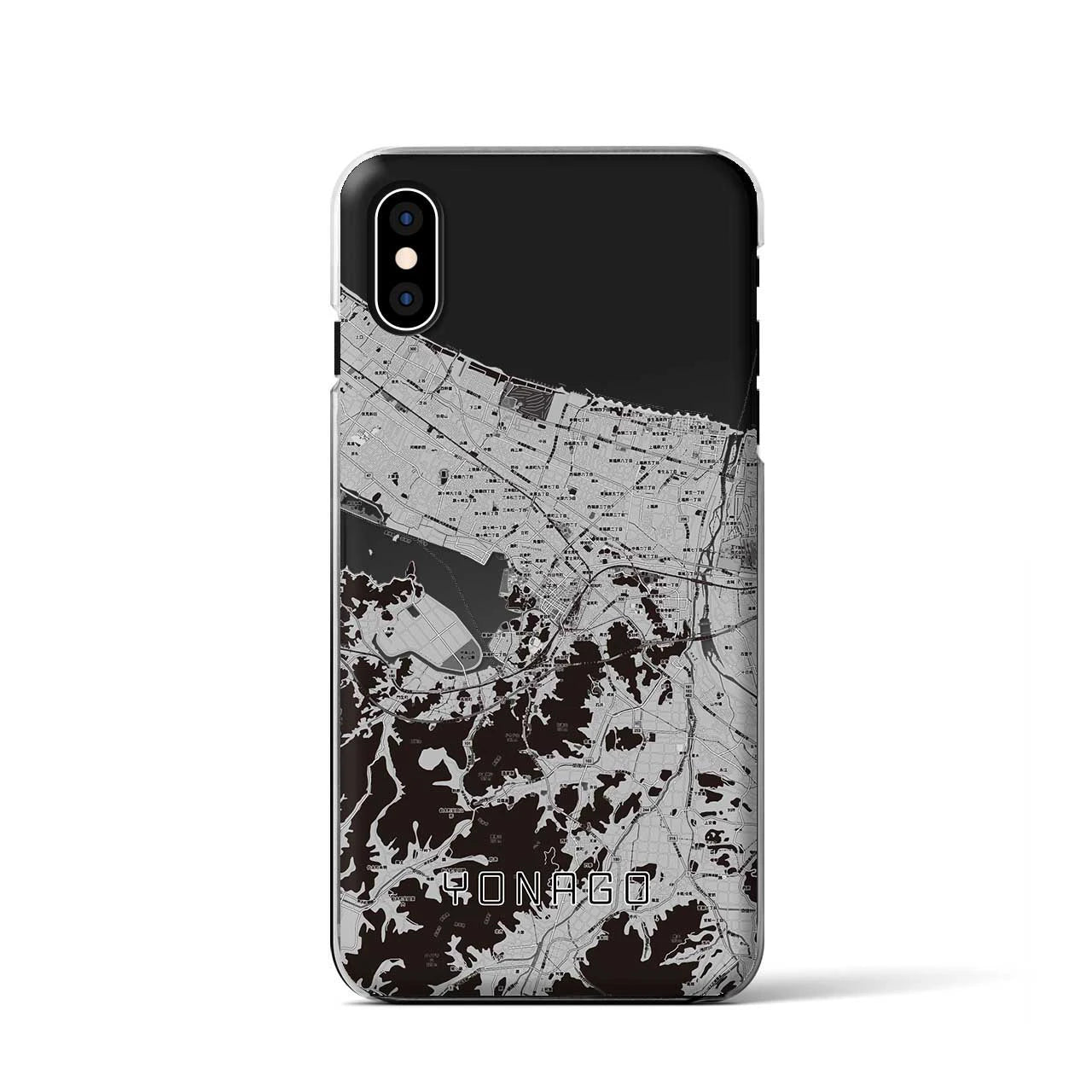 【米子（鳥取県）】地図柄iPhoneケース（クリアタイプ）