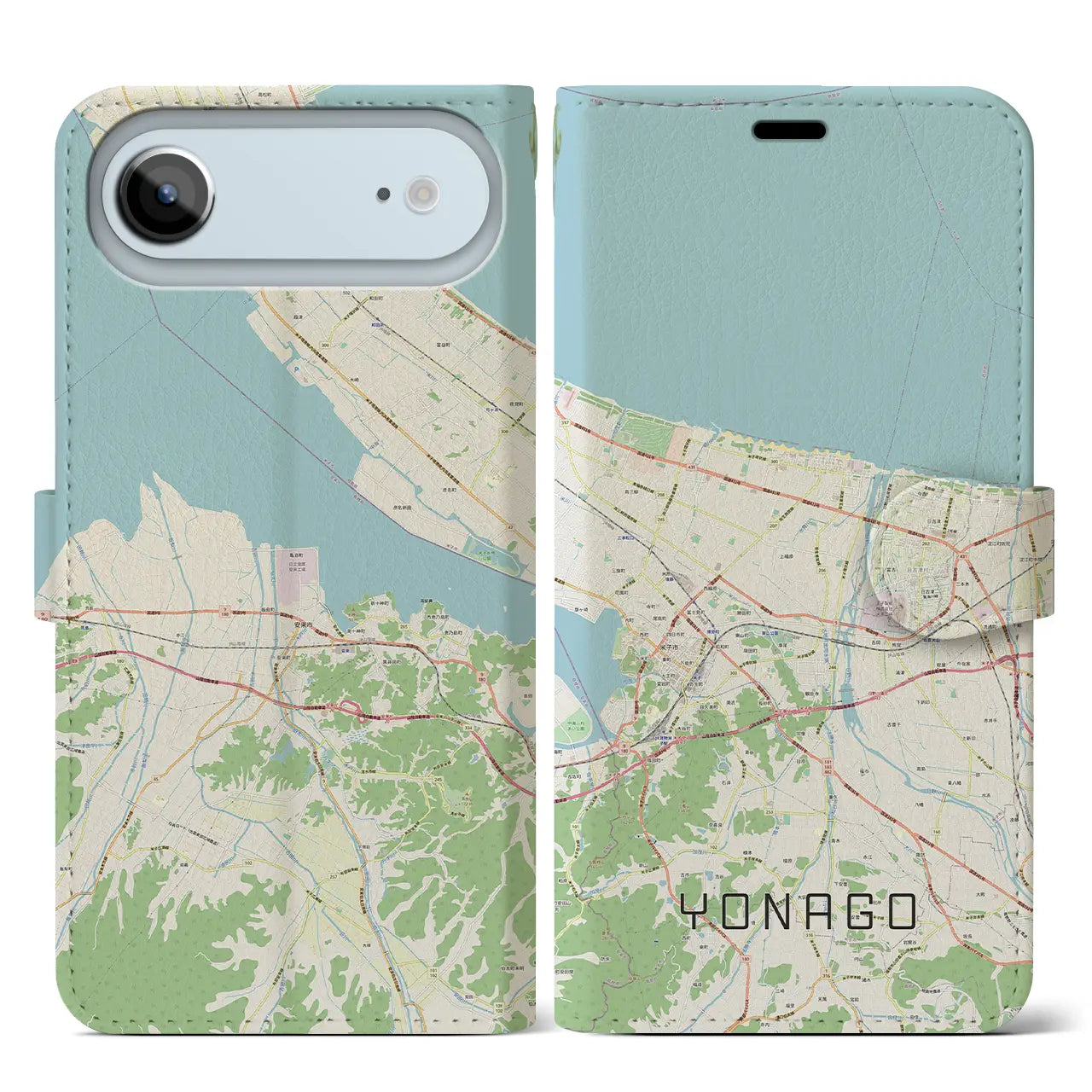 【米子（鳥取県）】地図柄iPhoneケース（手帳タイプ）