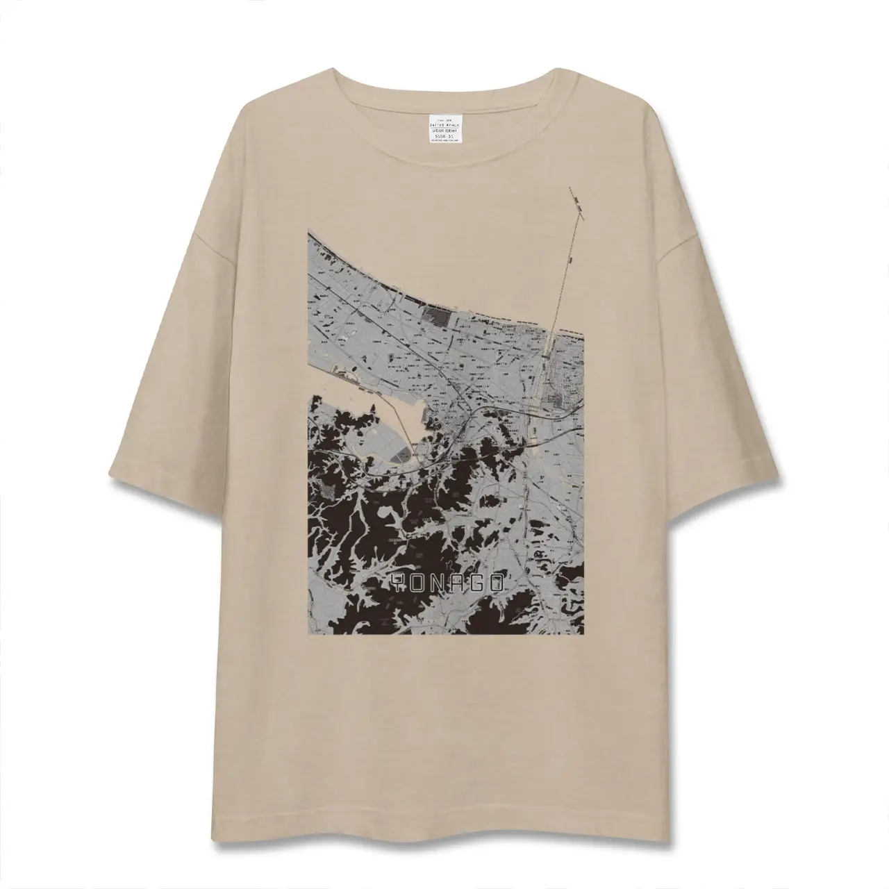 【米子（鳥取県）】地図柄ビッグシルエットTシャツ