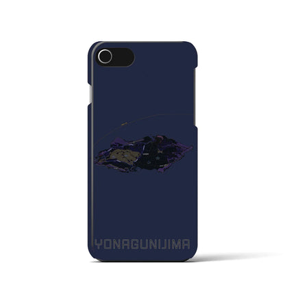 【与那国島（沖縄県）】地図柄iPhoneケース（バックカバータイプ）