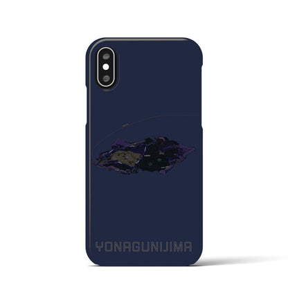 【与那国島（沖縄県）】地図柄iPhoneケース（バックカバータイプ）