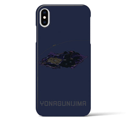 【与那国島（沖縄県）】地図柄iPhoneケース（バックカバータイプ）