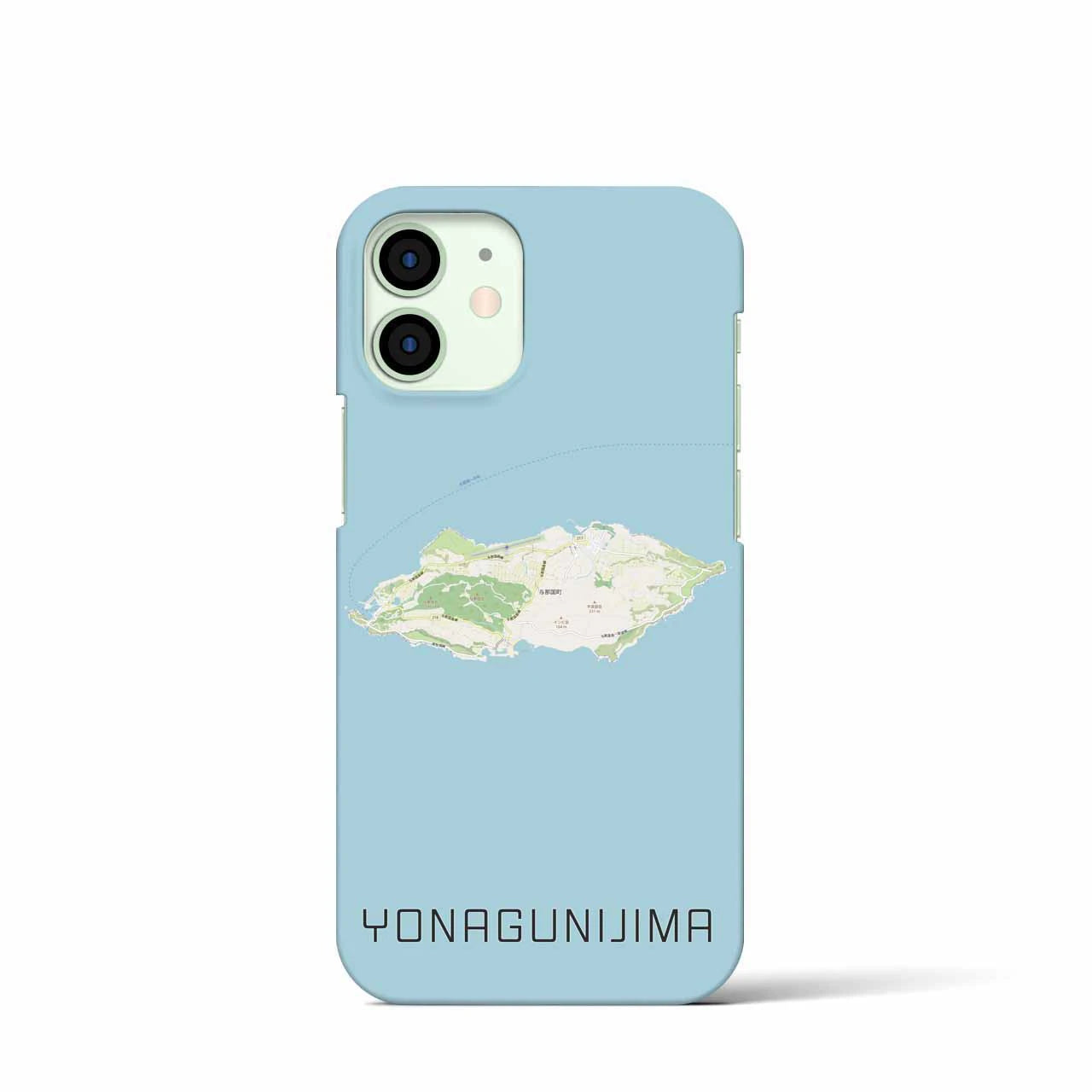 【与那国島（沖縄県）】地図柄iPhoneケース（バックカバータイプ）