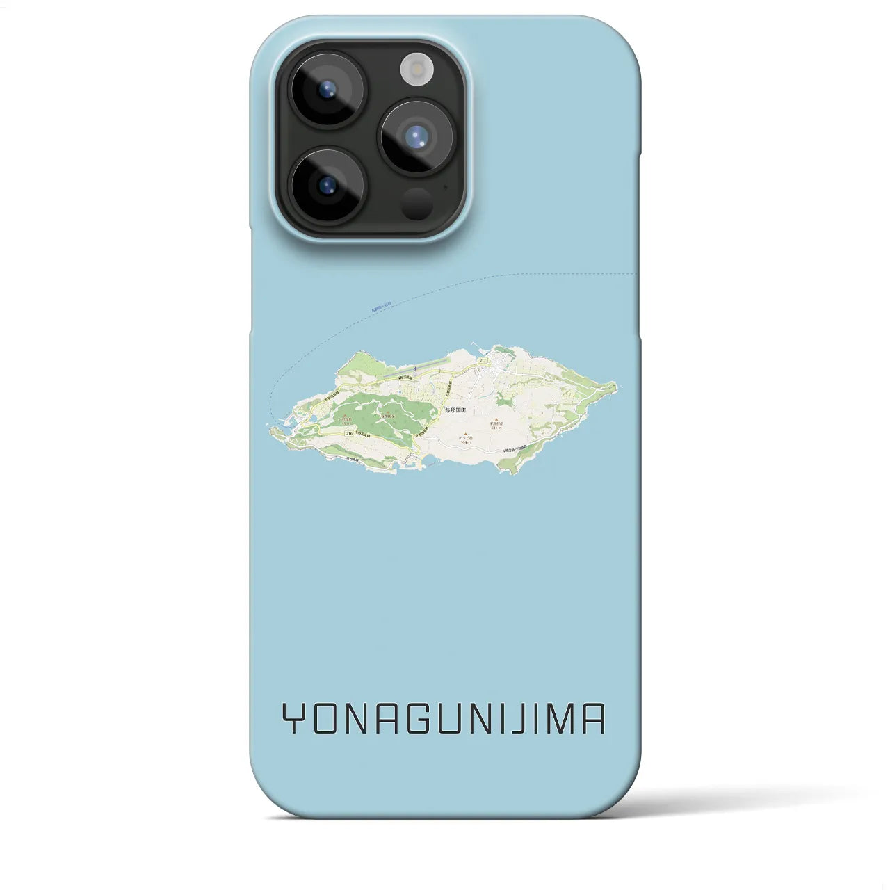 【与那国島（沖縄県）】地図柄iPhoneケース（バックカバータイプ）