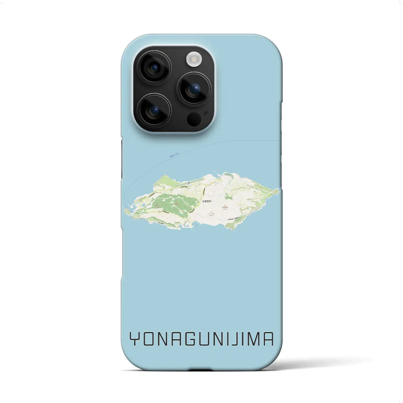 【与那国島（沖縄県）】地図柄iPhoneケース（バックカバータイプ）