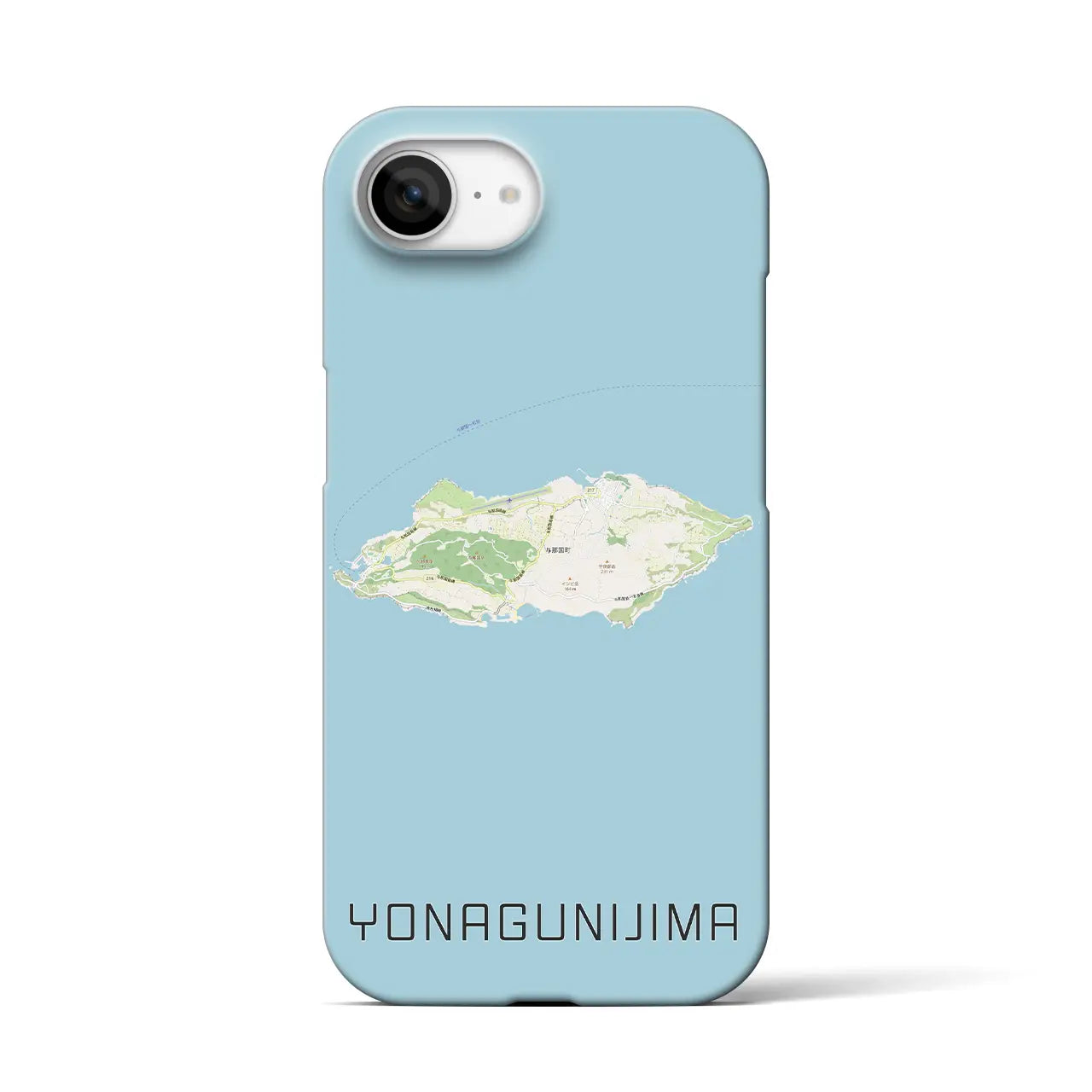 【与那国島（沖縄県）】地図柄iPhoneケース（バックカバータイプ）