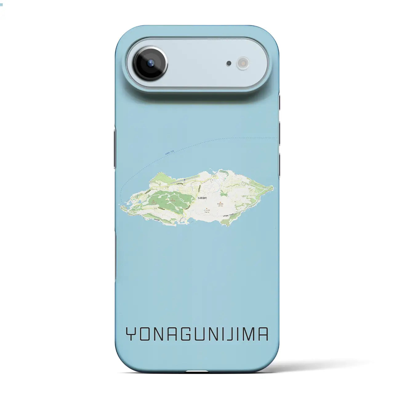 【与那国島（沖縄県）】地図柄iPhoneケース（バックカバータイプ）