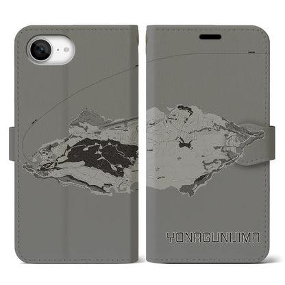 【与那国島（沖縄県）】地図柄iPhoneケース（手帳タイプ）