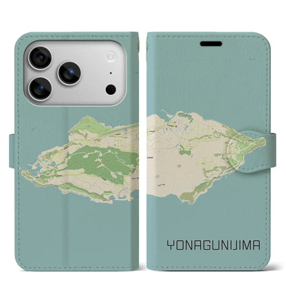 【与那国島（沖縄県）】地図柄iPhoneケース（手帳タイプ）