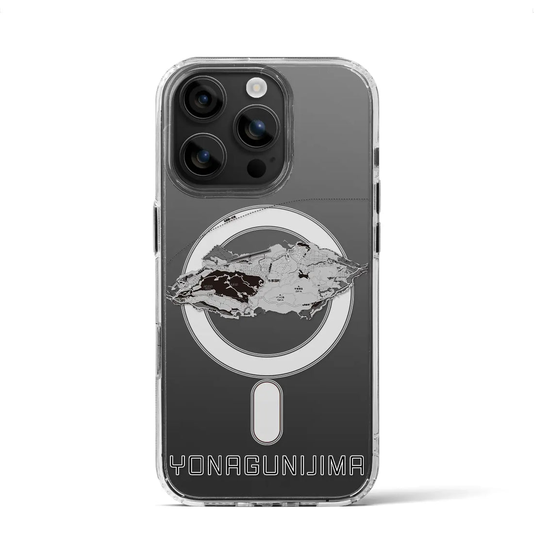 【与那国島（沖縄県）】地図柄iPhoneケース（MagSafeタイプ）