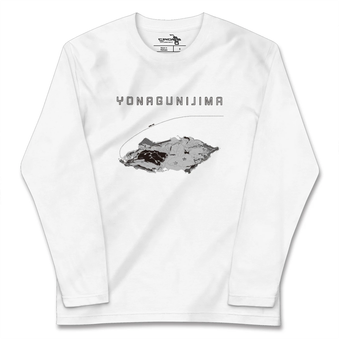 【与那国島(沖縄県)】地図柄ロングスリーブTシャツ