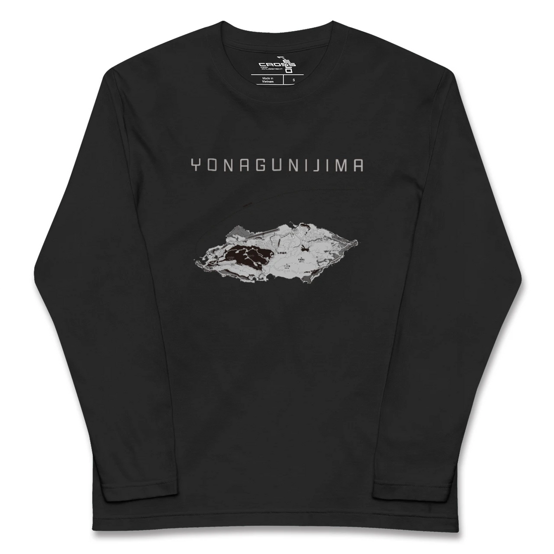 【与那国島(沖縄県)】地図柄ロングスリーブTシャツ