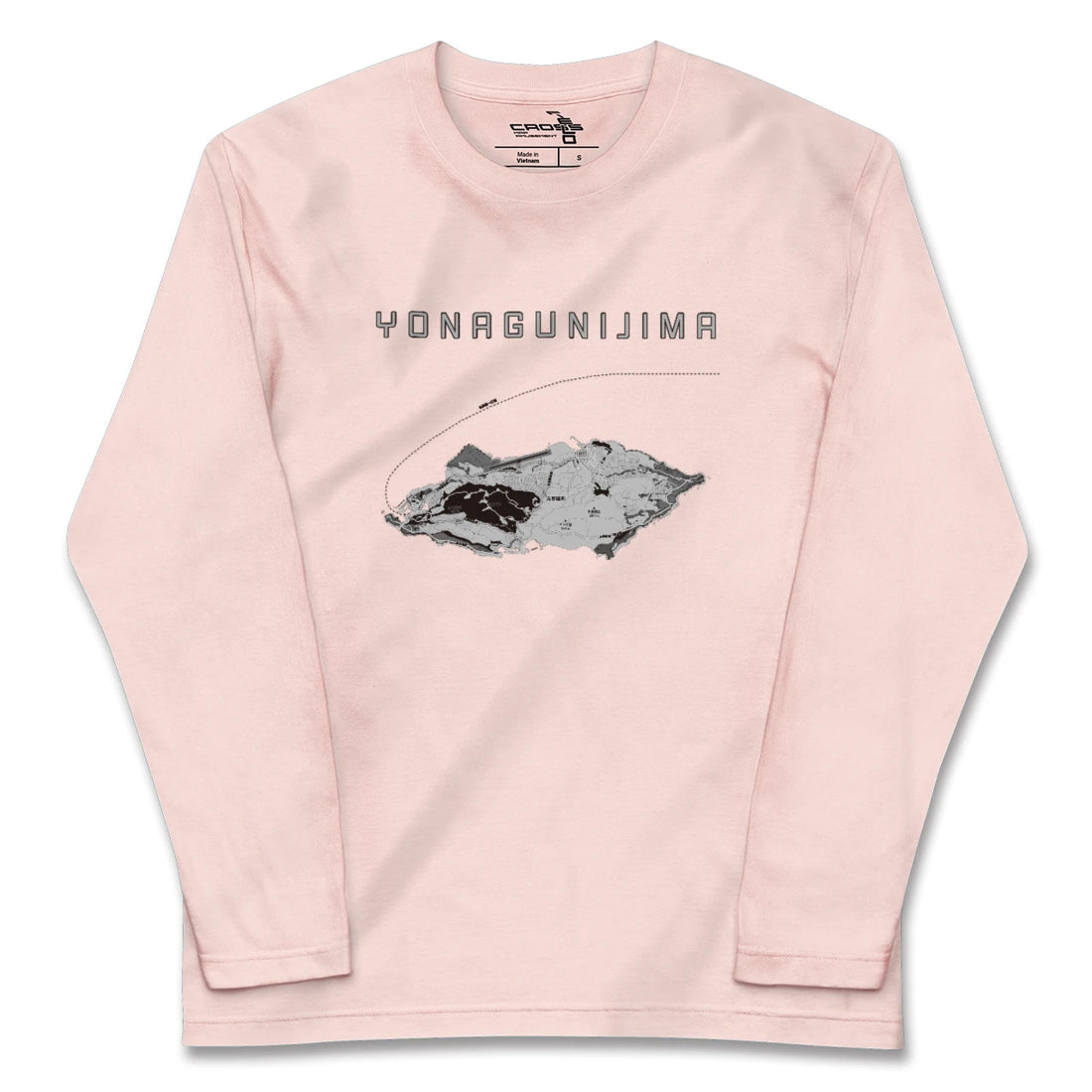【与那国島(沖縄県)】地図柄ロングスリーブTシャツ