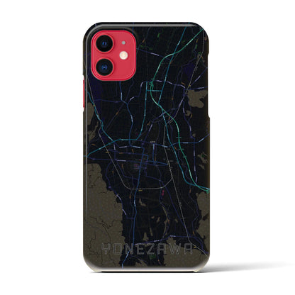 【米沢（山形県）】地図柄iPhoneケース（バックカバータイプ）