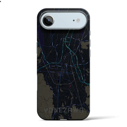 【米沢（山形県）】地図柄iPhoneケース（バックカバータイプ）