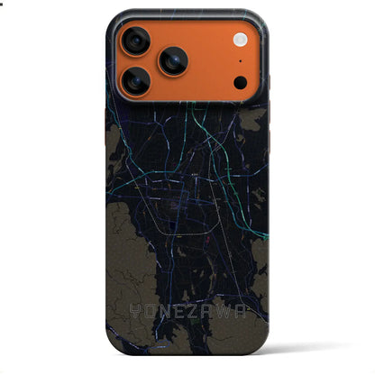 【米沢（山形県）】地図柄iPhoneケース（バックカバータイプ）