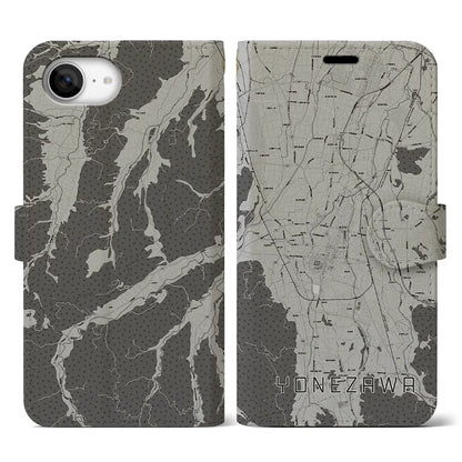 【米沢（山形県）】地図柄iPhoneケース（手帳タイプ）