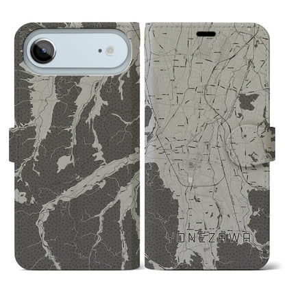 【米沢（山形県）】地図柄iPhoneケース（手帳タイプ）