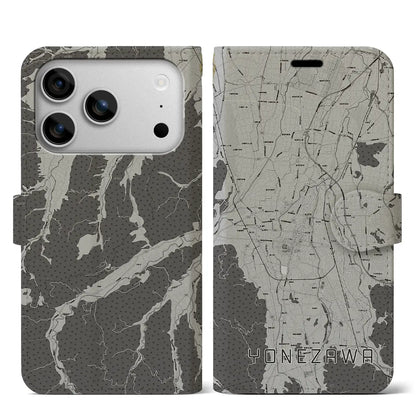 【米沢（山形県）】地図柄iPhoneケース（手帳タイプ）