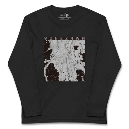 【米沢（山形県）】地図柄ロングスリーブTシャツ
