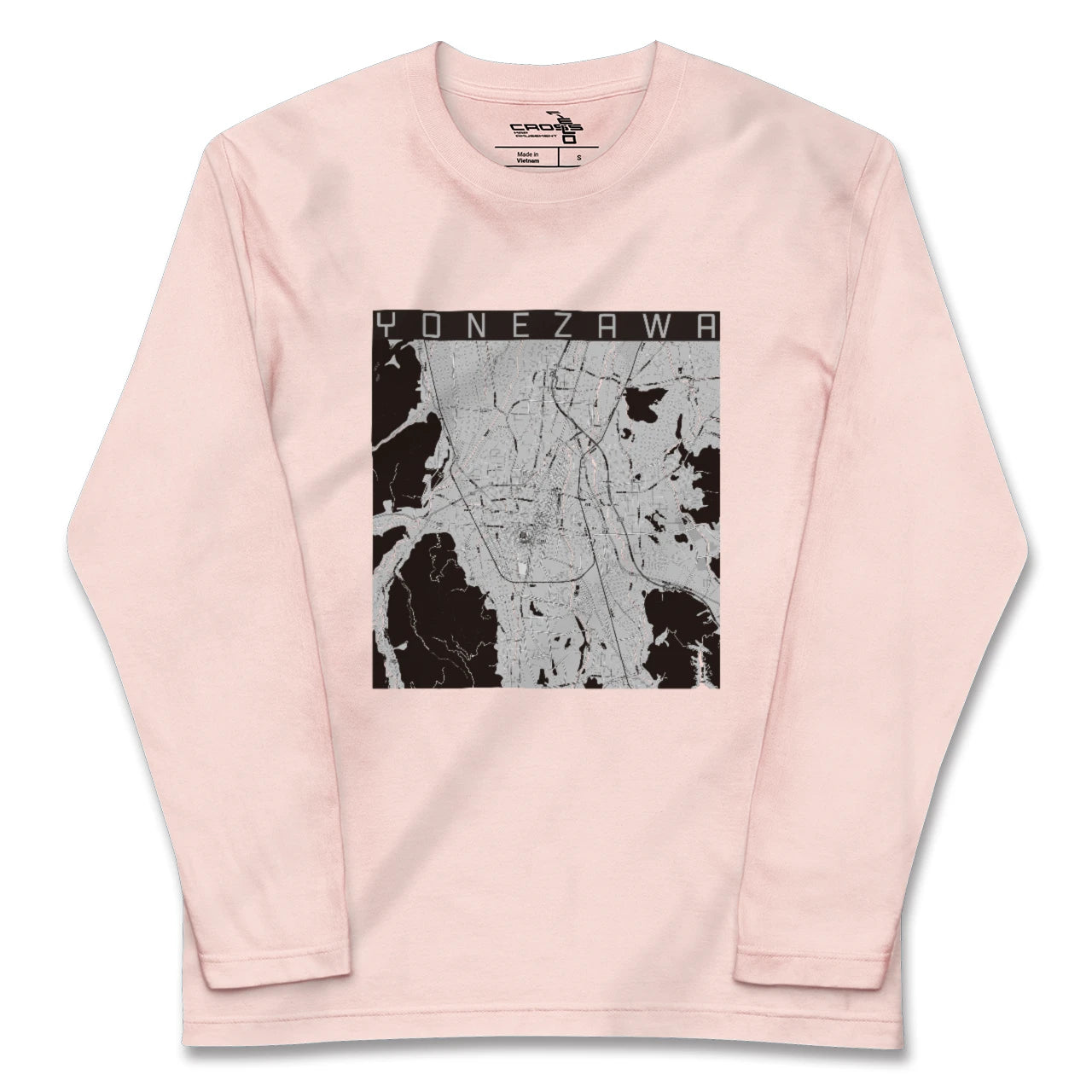 【米沢（山形県）】地図柄ロングスリーブTシャツ