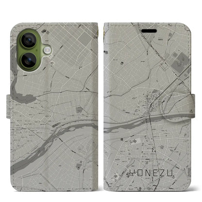 【米津（愛知県）】地図柄iPhoneケース（手帳タイプ）