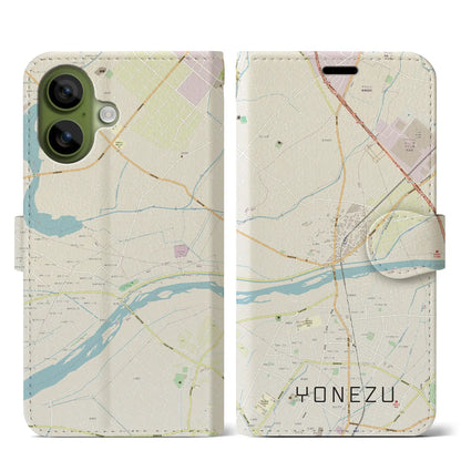 【米津（愛知県）】地図柄iPhoneケース（手帳タイプ）