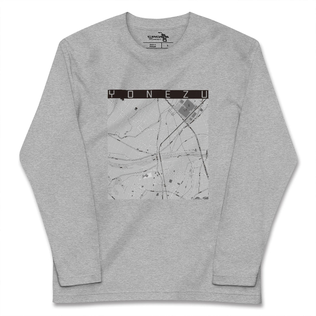 【米津(愛知県)】地図柄ロングスリーブTシャツ