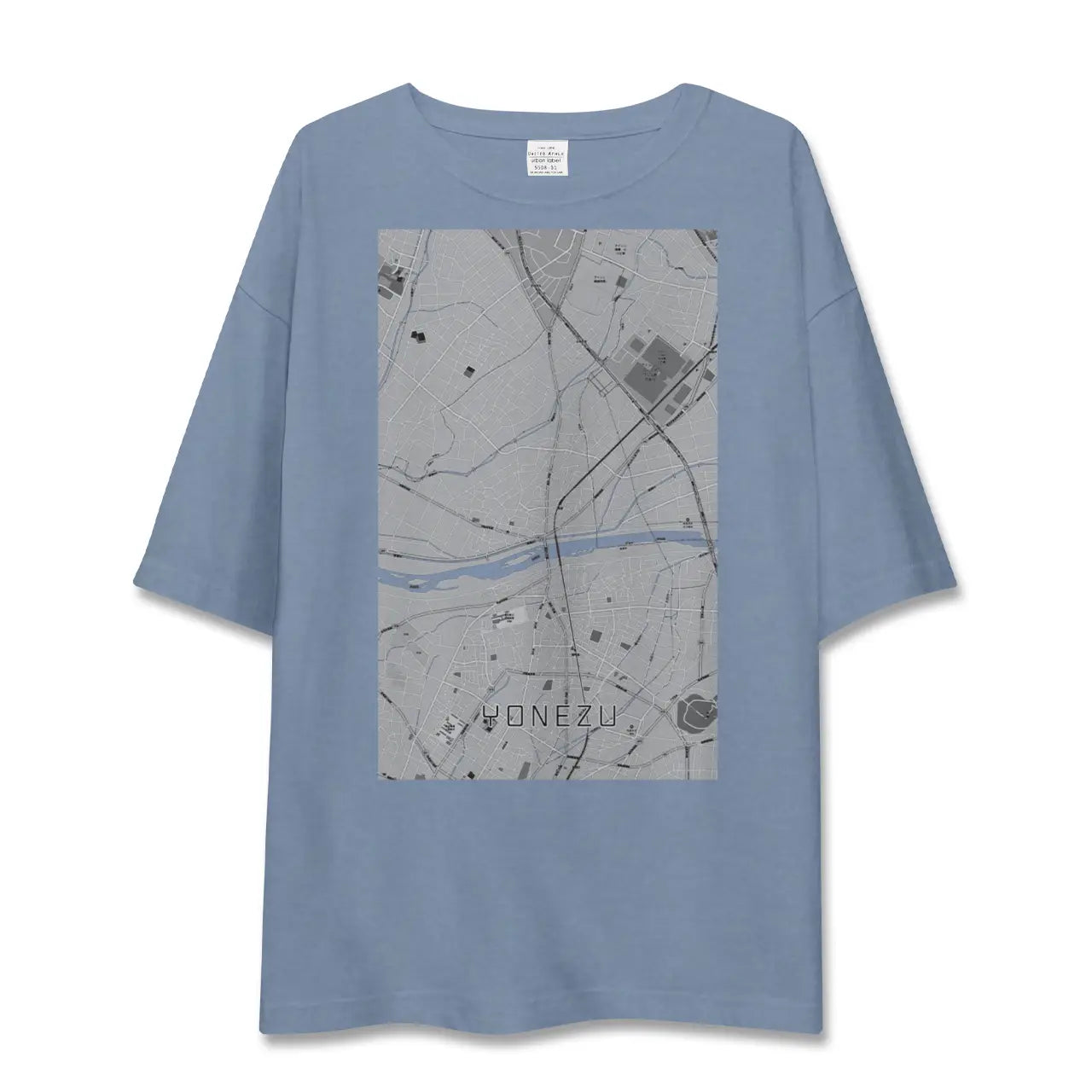 【米津（愛知県）】地図柄ビッグシルエットTシャツ