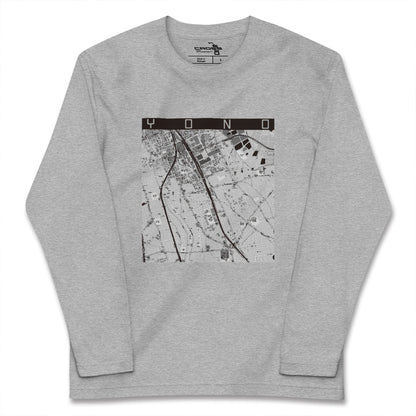 【与野（埼玉県）】地図柄ロングスリーブTシャツ