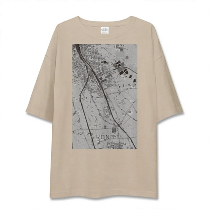 【与野（埼玉県）】地図柄ビッグシルエットTシャツ