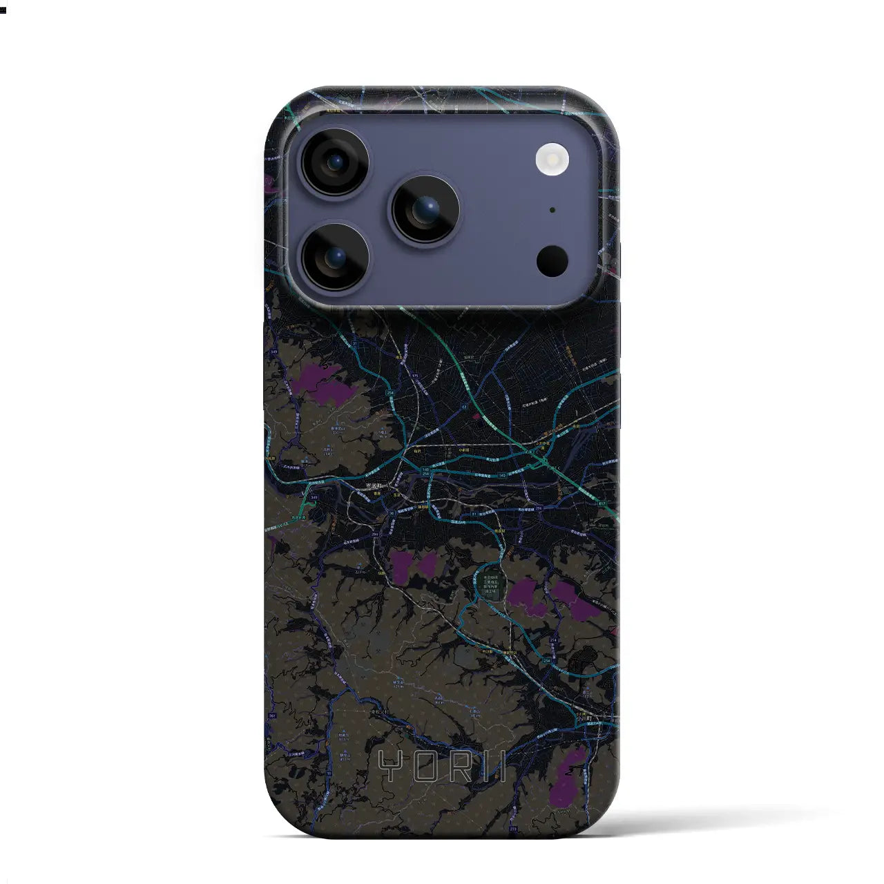 【寄居（埼玉県）】地図柄iPhoneケース（バックカバータイプ）