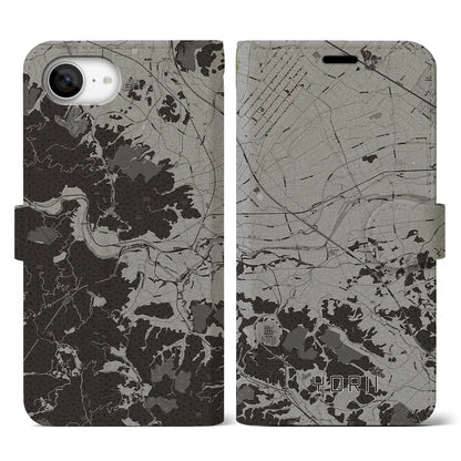 【寄居（埼玉県）】地図柄iPhoneケース（手帳タイプ）