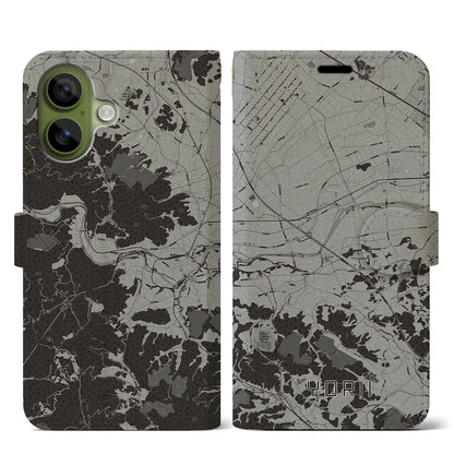 【寄居（埼玉県）】地図柄iPhoneケース（手帳タイプ）