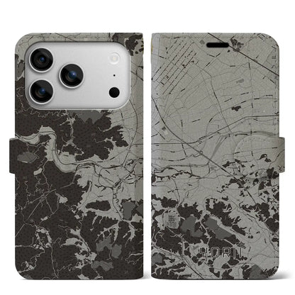 【寄居（埼玉県）】地図柄iPhoneケース（手帳タイプ）