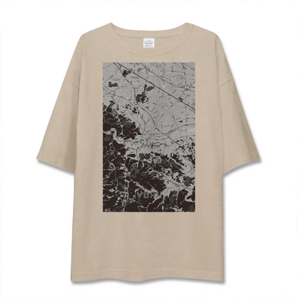 【寄居（埼玉県）】地図柄ビッグシルエットTシャツ
