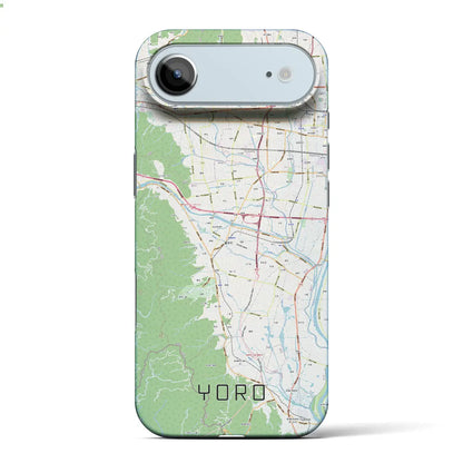 【養老（岐阜県）】地図柄iPhoneケース（バックカバータイプ）