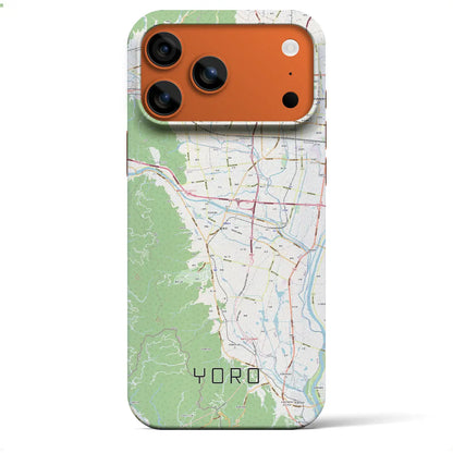 【養老（岐阜県）】地図柄iPhoneケース（バックカバータイプ）