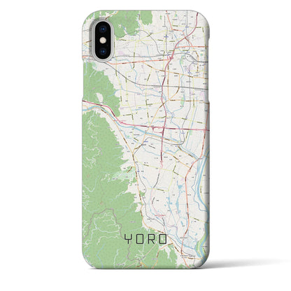 【養老（岐阜県）】地図柄iPhoneケース（バックカバータイプ）