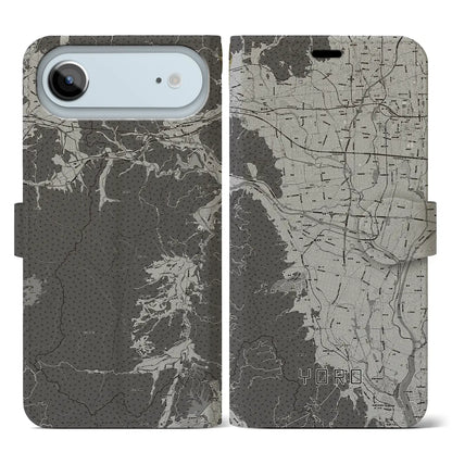 【養老（岐阜県）】地図柄iPhoneケース（手帳タイプ）