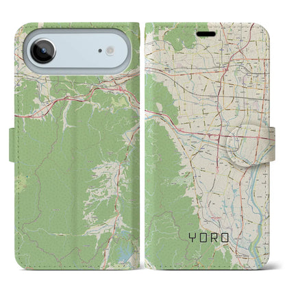 【養老（岐阜県）】地図柄iPhoneケース（手帳タイプ）