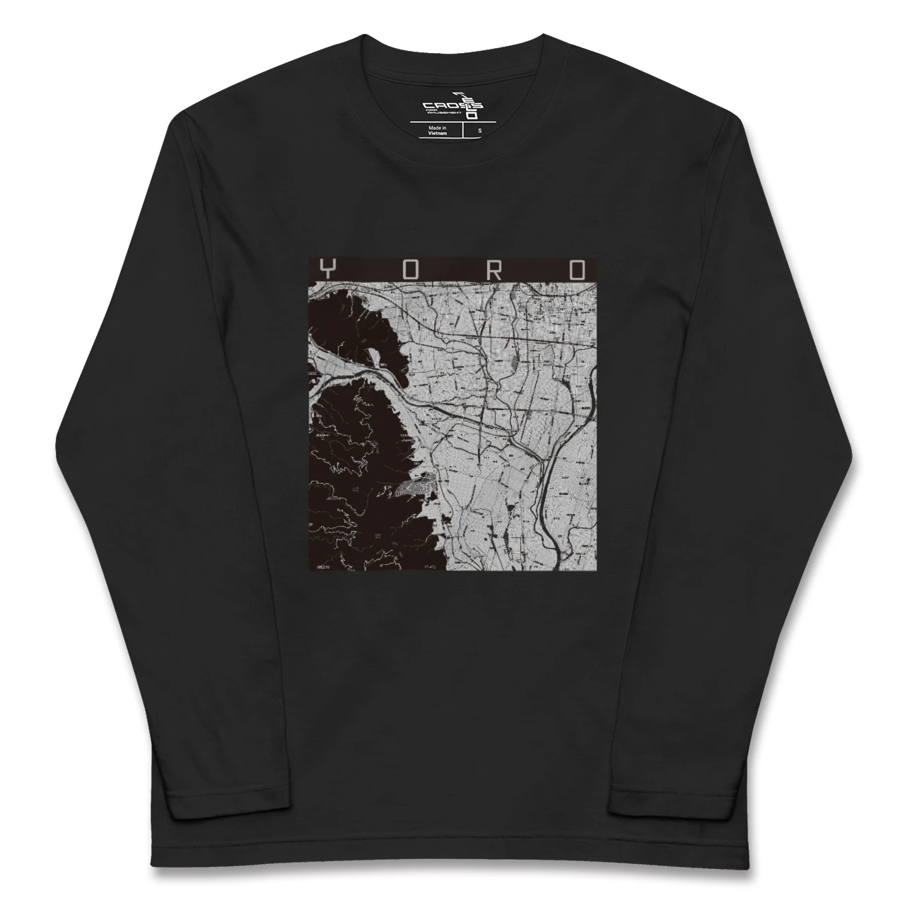 【養老（岐阜県）】地図柄ロングスリーブTシャツ