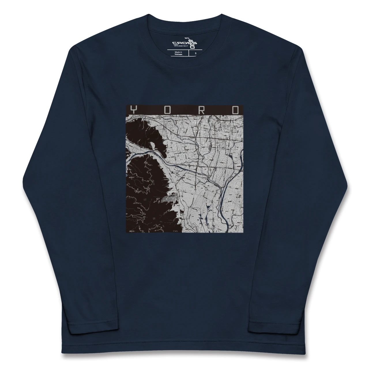 【養老（岐阜県）】地図柄ロングスリーブTシャツ