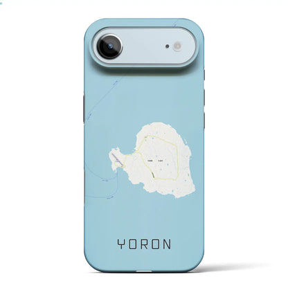 【与論（鹿児島県）】地図柄iPhoneケース（バックカバータイプ）