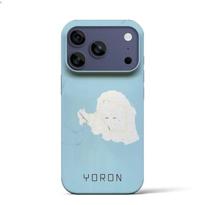 【与論（鹿児島県）】地図柄iPhoneケース（バックカバータイプ）