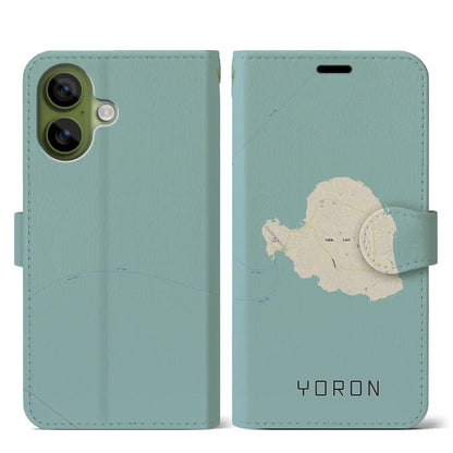 【与論（鹿児島県）】地図柄iPhoneケース（手帳タイプ）