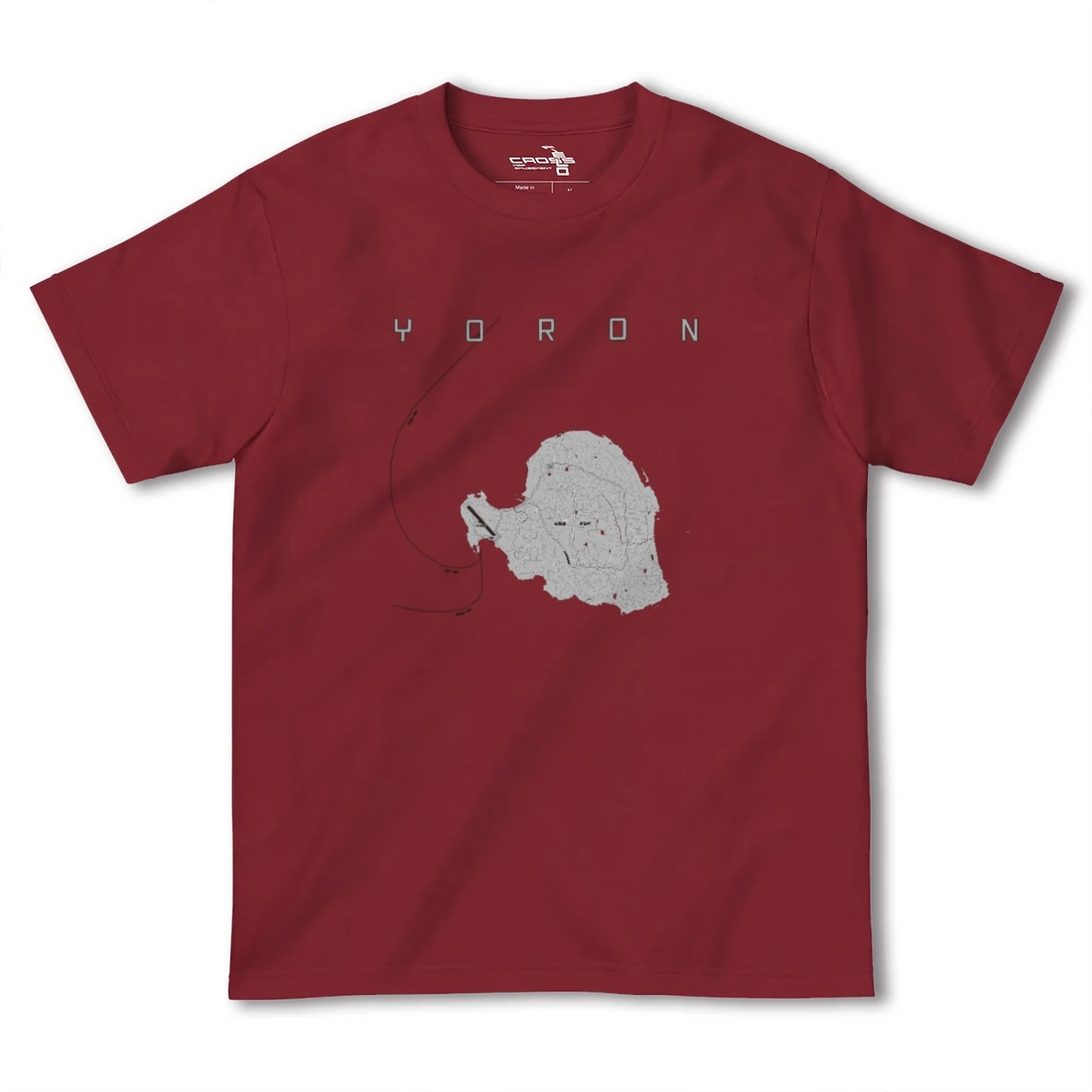 【与論(鹿児島県)】地図柄ヘビーウェイトTシャツ