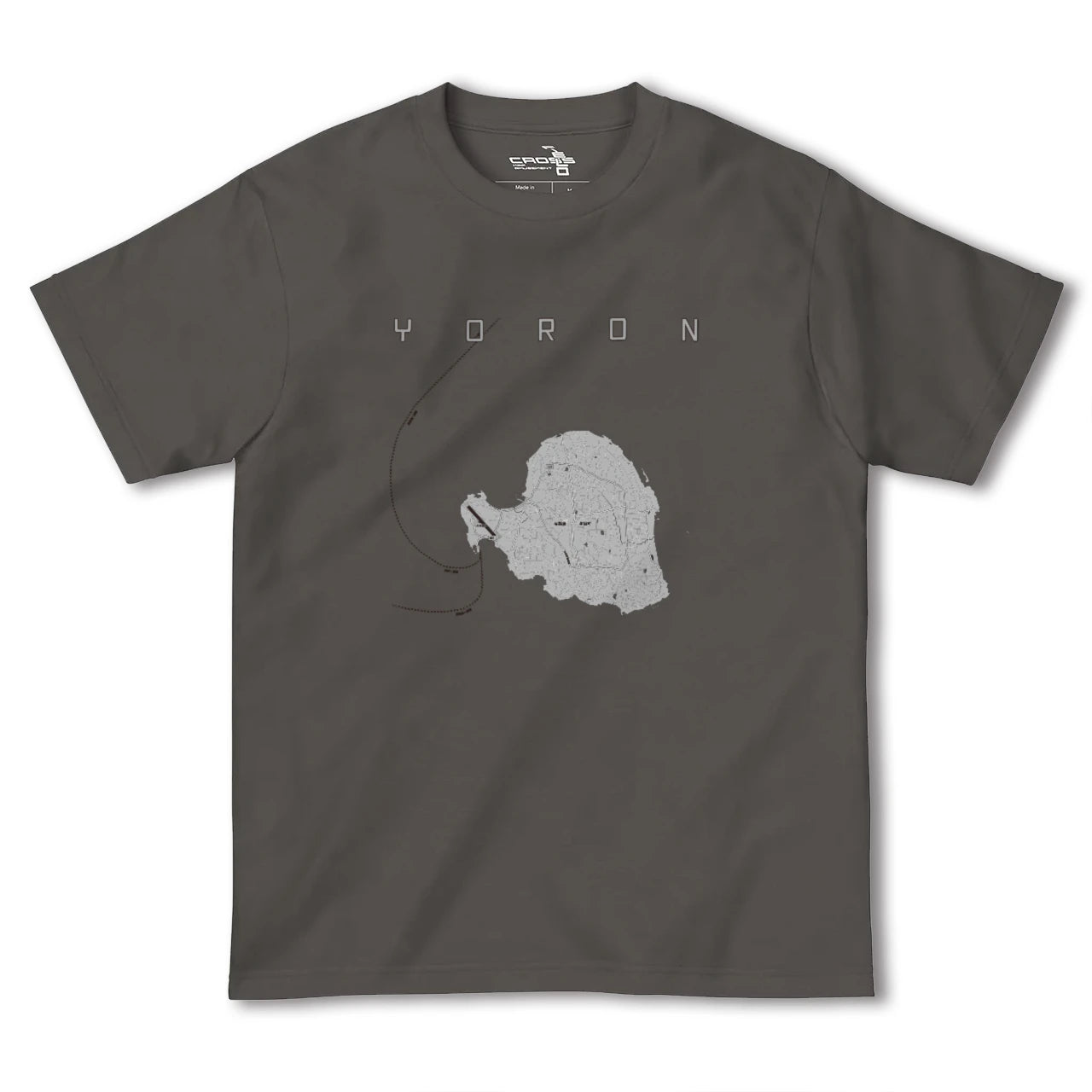 【与論（鹿児島県）】地図柄ヘビーウェイトTシャツ