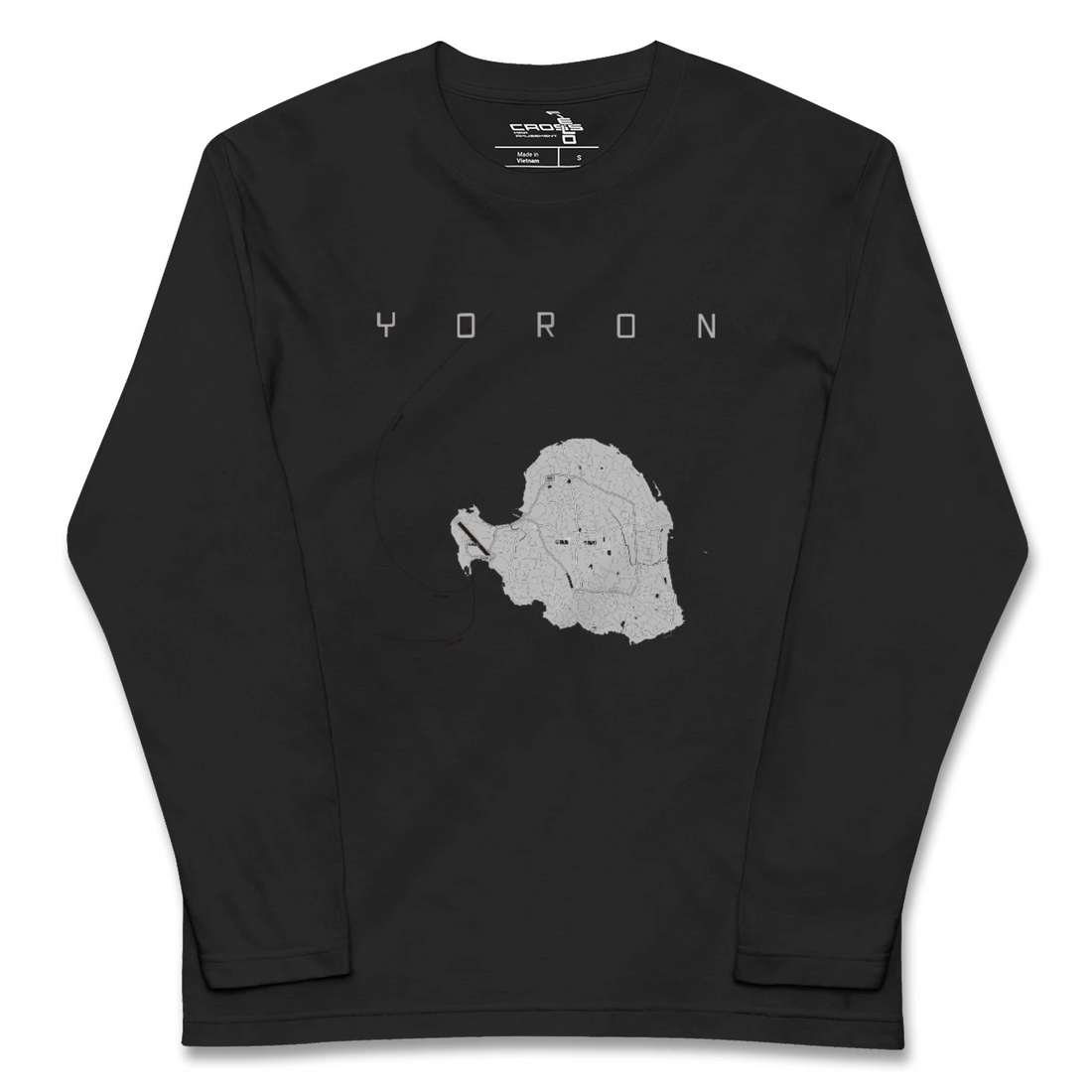 【与論(鹿児島県)】地図柄ロングスリーブTシャツ